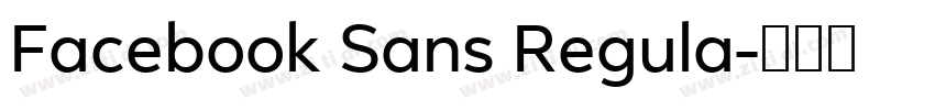 Facebook Sans Regula字体转换